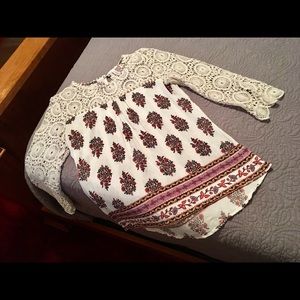 Xhilaration Top with Crochet Detailing